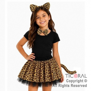 SET LEOPARDO VINCHA MO�O POLLERA Y COLA